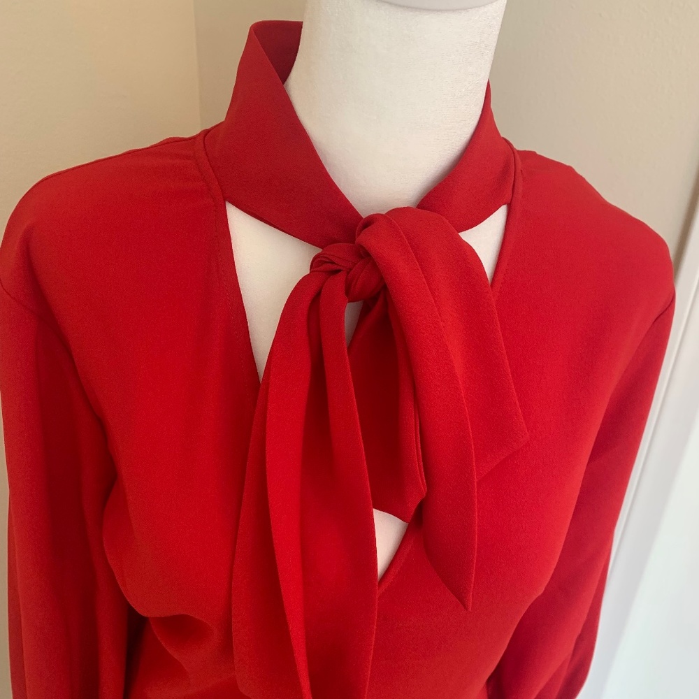 Retro midi dress with bow